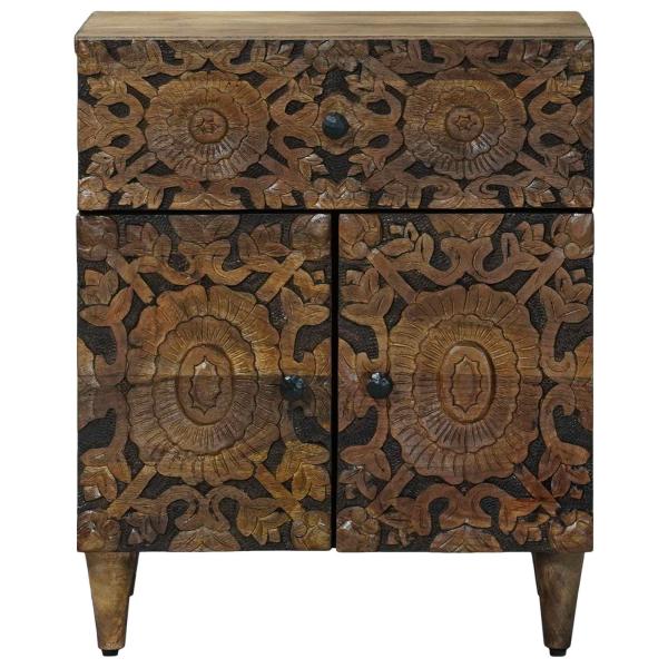 Bettkasten Braun 50 x 33 x 60 cm Massivholz Mango