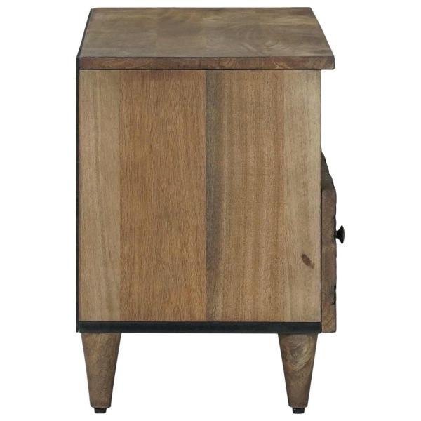 TV-Schränk Braun 80 x 33,5 x 46 cm Massivholz Mango