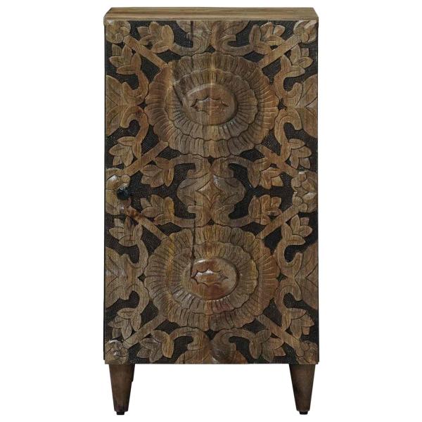 Sideboard mit Speicher Braun 40 x 33,5 x 75 cm Massivholz Mango