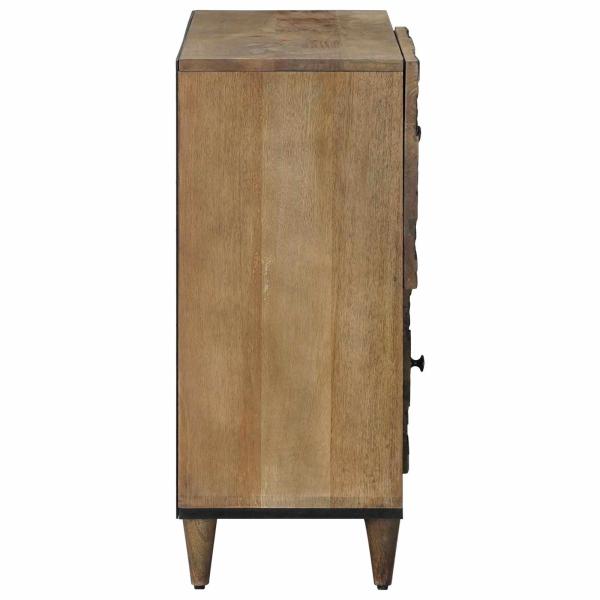 Sideboard mit Speicher Braun 80 x 33,5 x 75 cm Massivholz Mango