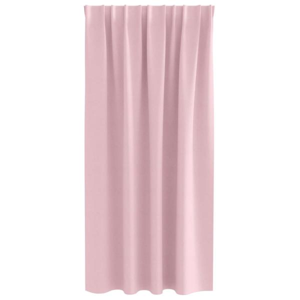 Verdunkelungs-Vorhänge mit Ringen 2 Stk. Babyrosa 175 x 140 cm