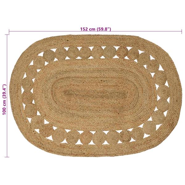 Bereichsteppiche Natur 100 x 152 cm Jute