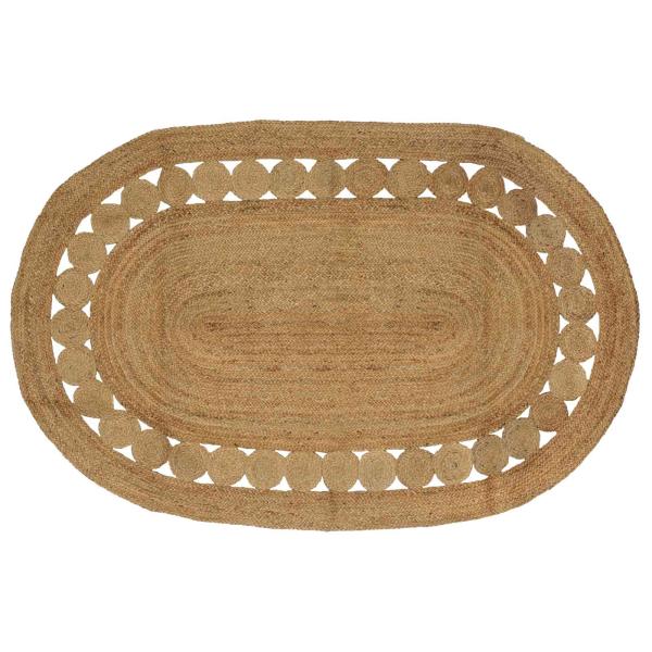 ARDEBO.de - Bereichsteppich Natur 152 x 245 cm Jute