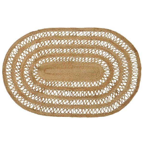 ARDEBO.de - Bereichsteppich Natur 122 x 183 cm Jute