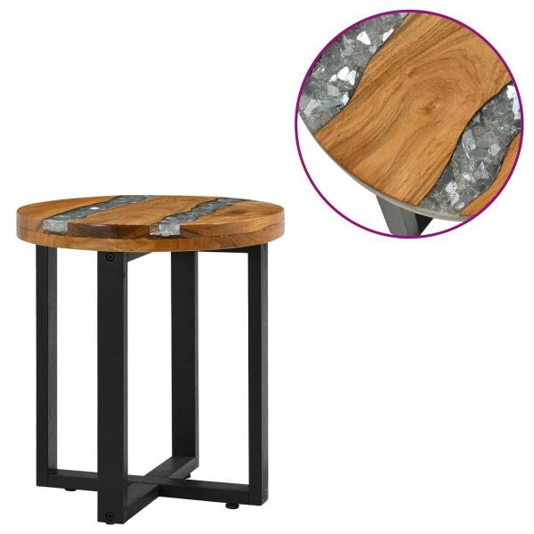 Couchtisch Braun 40 x 40 x 45 cm Massives Teakholz