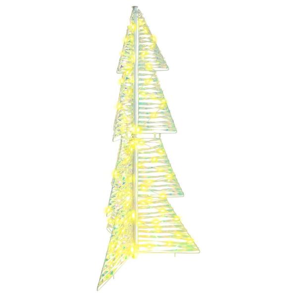 Weihnachtsbaum 100 LEDs Warmes Weiß 120 cm PET