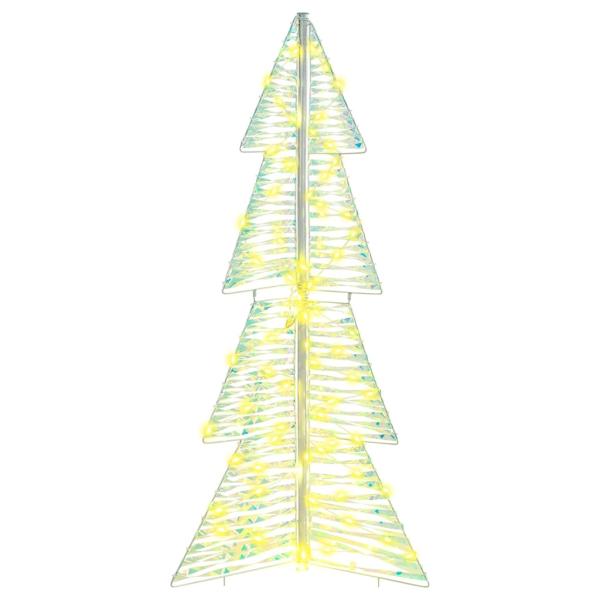 Weihnachtsbaum 100 LEDs Warmes Weiß 120 cm PET