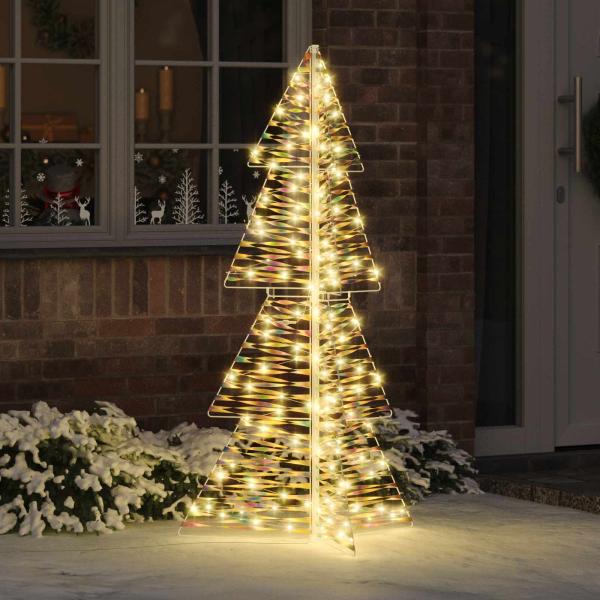 ARDEBO.de - Weihnachtsbaum 160 LEDs Warmes Weiß 150 cm PET