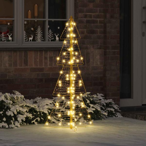 ARDEBO.de - Weihnachtsbaum 100 LEDs Warmes Weiß 120 cm PET