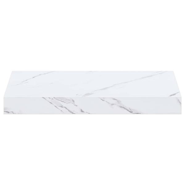 Wandregal Wandhalterung 4 Stk. Weiß Marmor 40 x 23,5 x 3,8 cm
