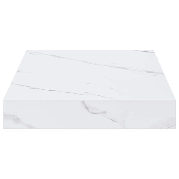 Wandregal Wandhalterung 4 Stk. Weiß Marmor 40 x 23,5 x 3,8 cm