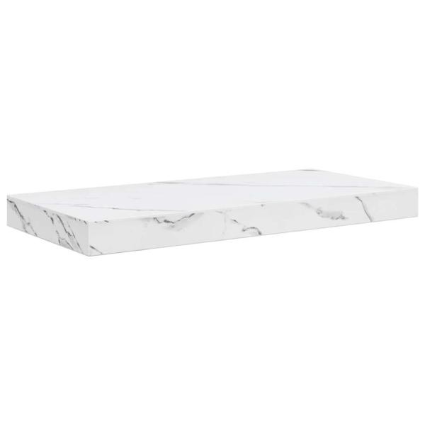 Wandregal Wandhalterung Weiß Marmor 50 x 23,5 x 3,8 cm