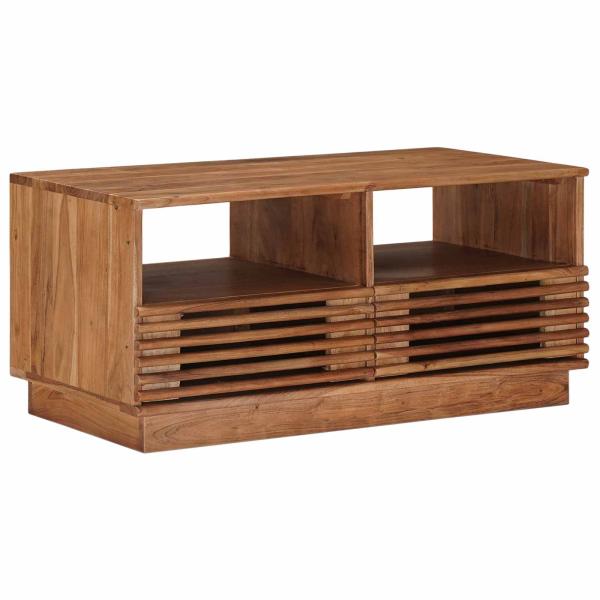 ARDEBO.de - Handgefertigter Kaffeetisch Teakbraun 85 x 45,5 x 40 cm