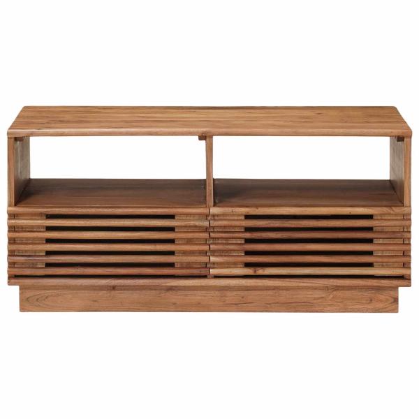 Handgefertigter Kaffeetisch Teakbraun 85 x 45,5 x 40 cm