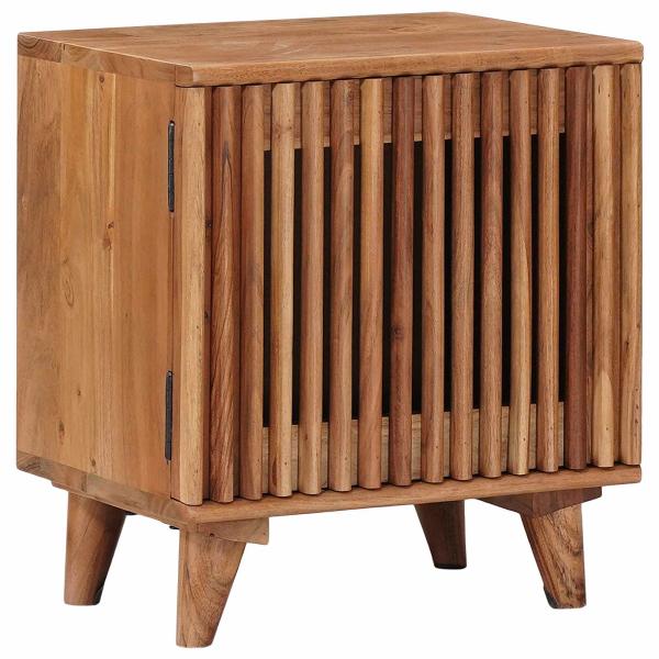 ARDEBO.de - Handgefertigter Nachttisch Teakbraun 40 x 30 x 45 cm