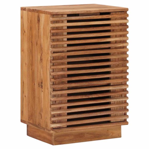 ARDEBO.de - Handgefertigter Nachttisch Teakbraun 40 x 30 x 60 cm
