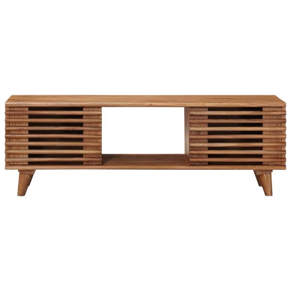 TV-Schr?nk mit Speicher mit T?r Natur 105 x 30 x 35 cm
