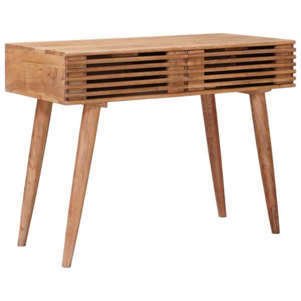 Handgemachter Schreibtisch Teakbraun 100 x 48 x 76 cm