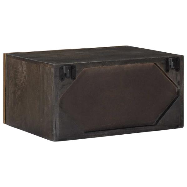 Handgefertigter Nachttisch Kaffeebraun 40 x 30 x 20 cm