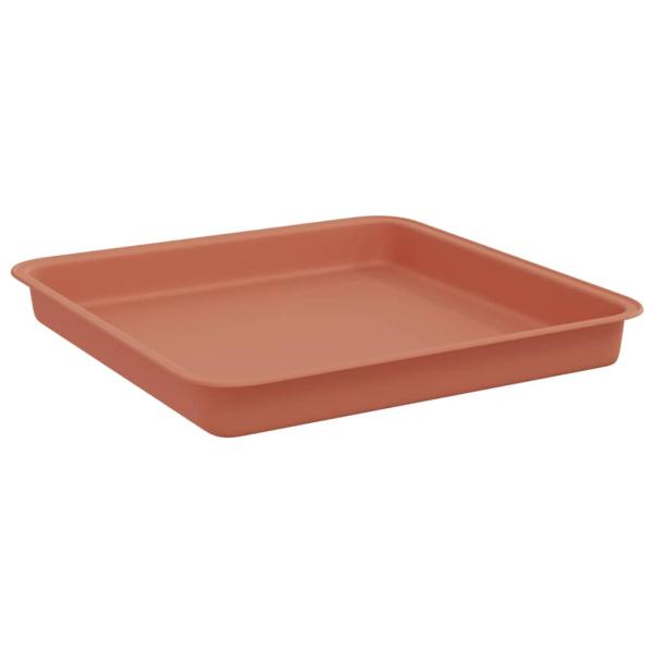 Quadratisches Blumentablett 24 stk. Ziegelrot 18 x 18 x 2 cm