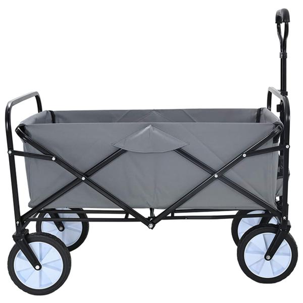 Klapp-Handwagen Grau 94 x 53 x 99 cm Oxford-Stoff