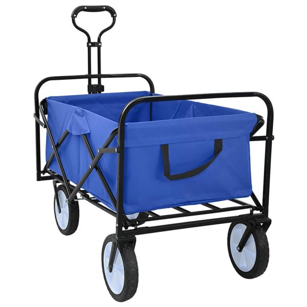 ARDEBO.de - Klapp-Handwagen Blau 94 x 53 x 99 cm Oxford-Stoff