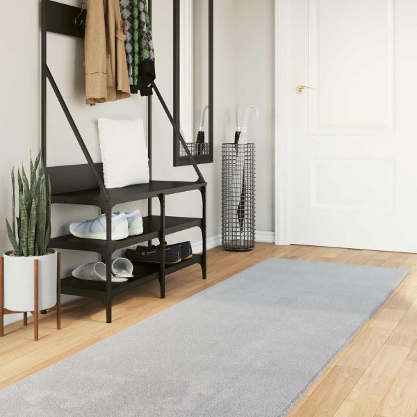 ARDEBO.de - Mittlerer Flor weicher und waschbarer Teppich HUARTE Grau