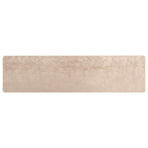 Teppichläufer MARSA Beige 80 x 400 cm Polyester und PVC