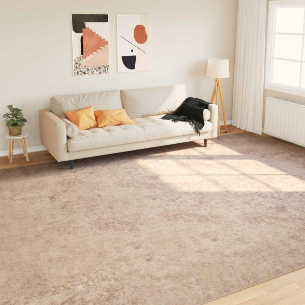 ARDEBO.de - Teppichläufer MARSA Beige 300 x 400 cm Polyester und PVC