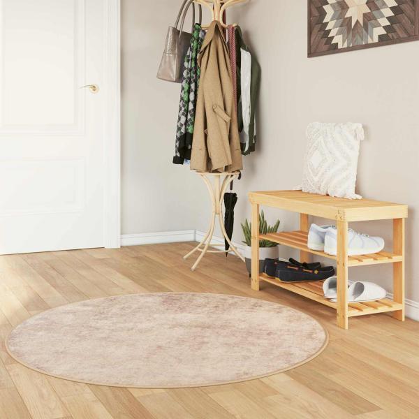 ARDEBO.de - Teppichl?ufer MARSA Beige 120 x 120 cm Polyester und PVC