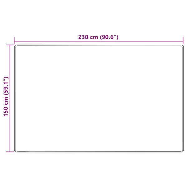 Teppichläufer MARSA Sand 150 x 230 cm Polyester und PVC