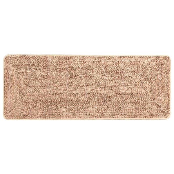 Teppichl?ufer MARSA Braun 80 x 200 cm Polyester und PVC