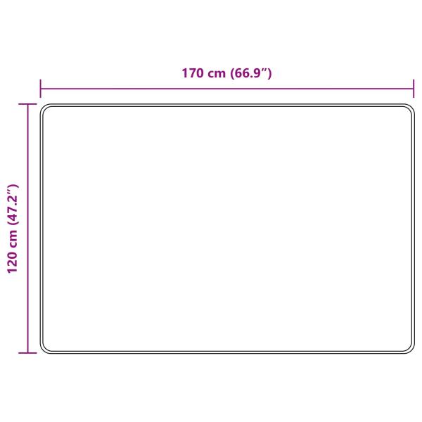 Teppichläufer MARSA Gelb 120 x 170 cm Polyester und PVC