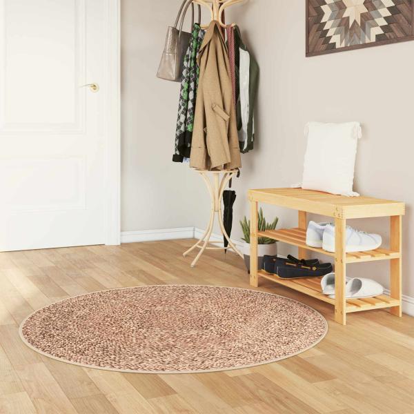 ARDEBO.de - Teppichläufer MARSA Gelb 120 x 120 cm Polyester und PVC
