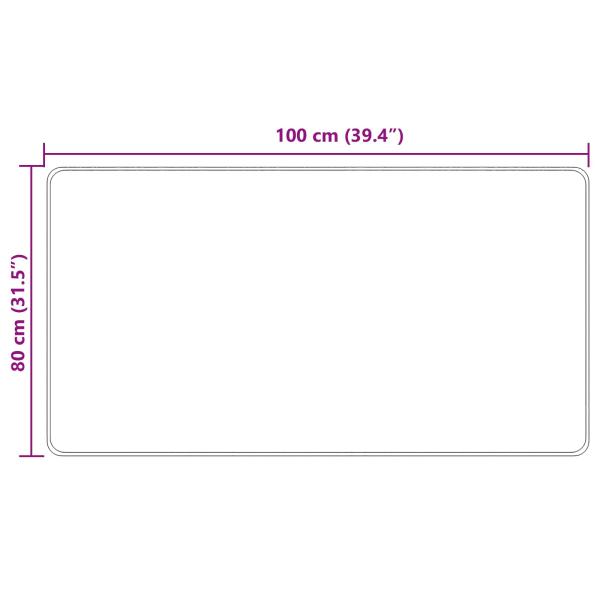 Teppichläufer MARSA Mehrfarbig 80 x 100 cm Polyester und PVC