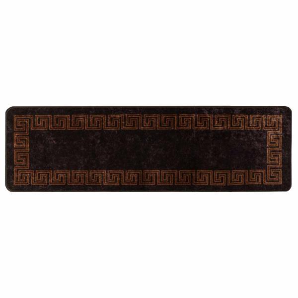 Teppichläufer MARSA Schwarz 50 x 150 cm Polyester und PVC