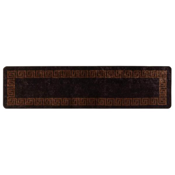 Teppichläufer MARSA Schwarz 50 x 200 cm Polyester und PVC