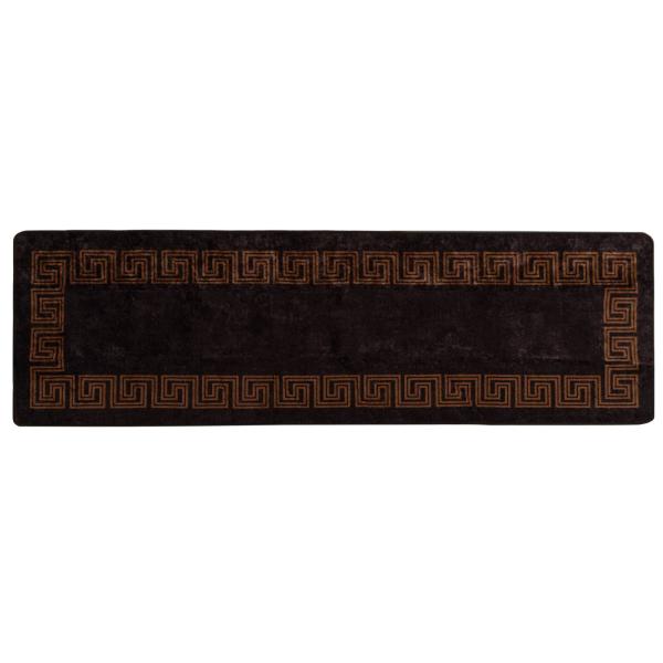 Teppichläufer MARSA Schwarz 80 x 250 cm Polyester und PVC