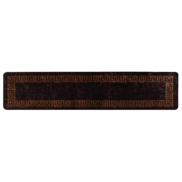 Teppichläufer MARSA Schwarz 80 x 400 cm Polyester und PVC