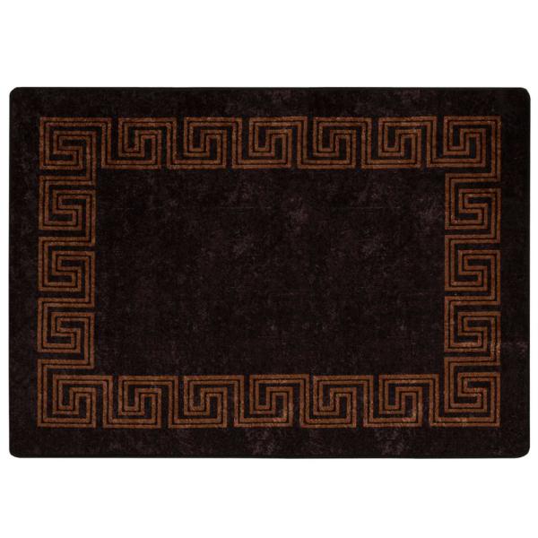 Teppichläufer MARSA Schwarz 100 x 150 cm Polyester und PVC