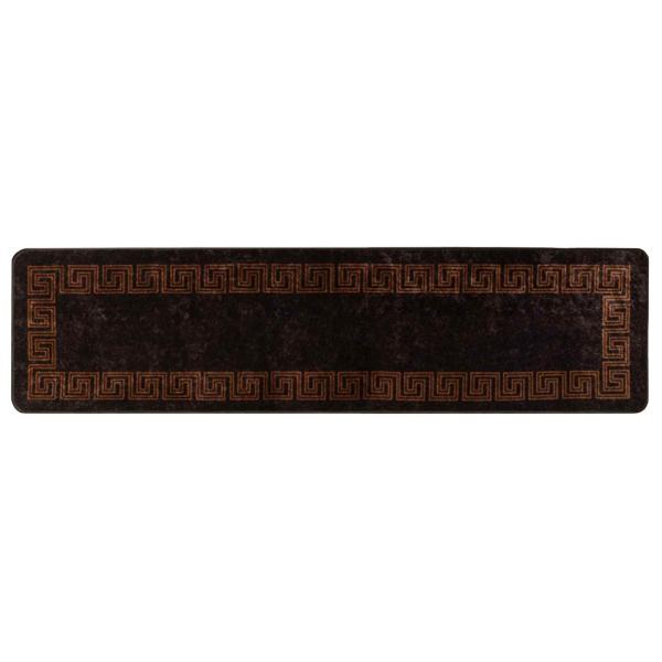 Teppichläufer MARSA Schwarz 100 x 350 cm Polyester und PVC