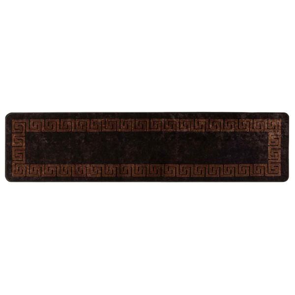 Teppichläufer MARSA Schwarz 100 x 450 cm Polyester und PVC