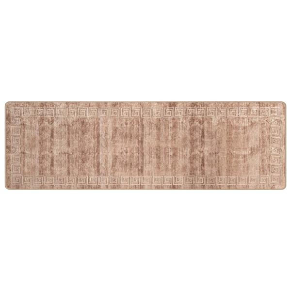 Teppichläufer MARSA Weiß 80 x 350 cm Polyester und PVC