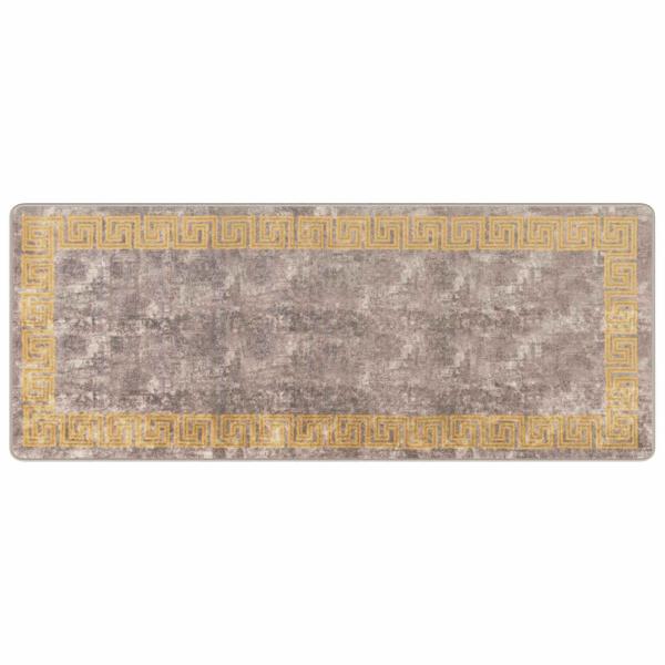 Teppichläufer MARSA Grau 80 x 200 cm Polyester und PVC