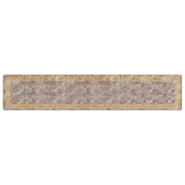 Teppichläufer MARSA Grau 80 x 400 cm Polyester und PVC