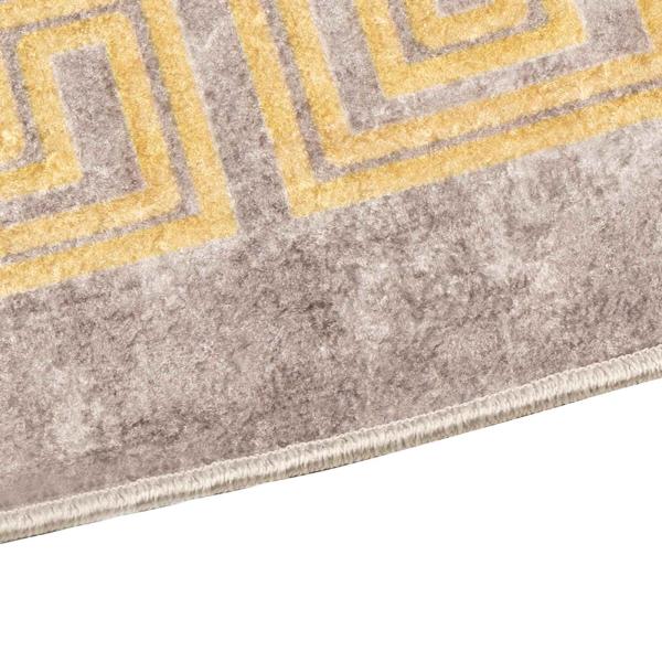 Teppichläufer MARSA Grau 80 x 400 cm Polyester und PVC