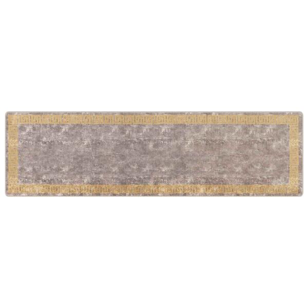 Teppichläufer MARSA Grau 100 x 350 cm Polyester und PVC