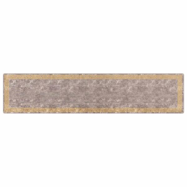 Teppichläufer MARSA Grau 100 x 450 cm Polyester und PVC