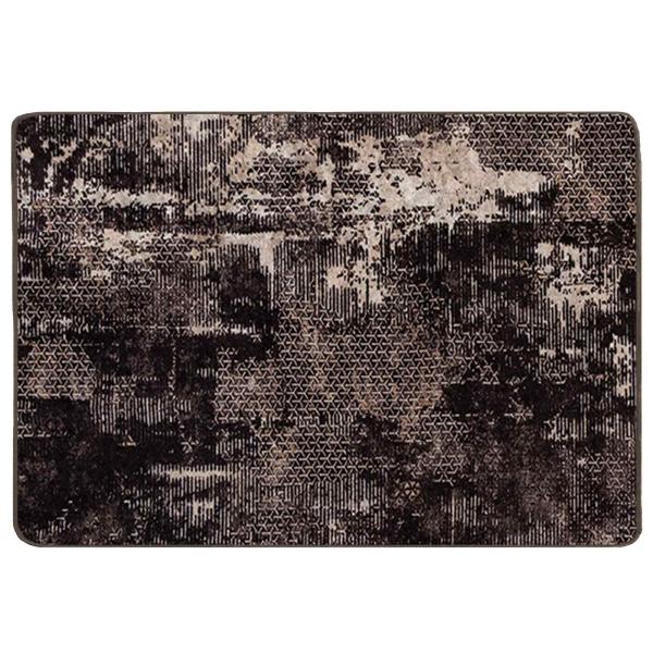 Teppichläufer MARSA Schwarz 100 x 150 cm Polyester und PVC