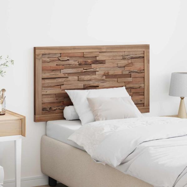 ARDEBO.de - Bettkopfteil Natur Massivholz Teak